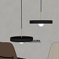poliform modern chandelier 3d model