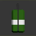 Green First Aid Kit With White Stripe And Green Cross Symbol Emergency Medical Equipment