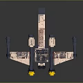 Modern fighter sci-fighter sci-fighter space fighter 3d model