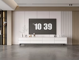 Modern Simple Living Room Light Luxury TV Background Wall TV Full Wall TV Cabinet TV Cabinet Combination Living Room 3d model