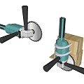 modern sawing machine 3d model