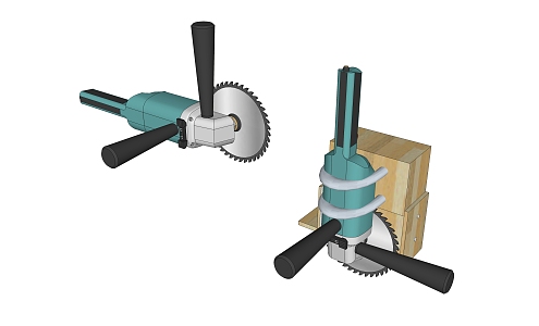 modern sawing machine 3d model