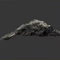 Artistic Sculpture Carving With Natural Stone Textured Surface Irregular Shape Grayish Blue Tones Rough Edges