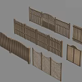 Different Types of Wooden Railings with Arched Tops Lattice Patterns and Gate Designs