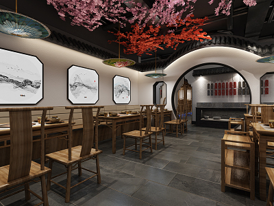 Chinese Restaurant 3d model