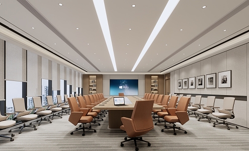 Modern Conference Room 3d model