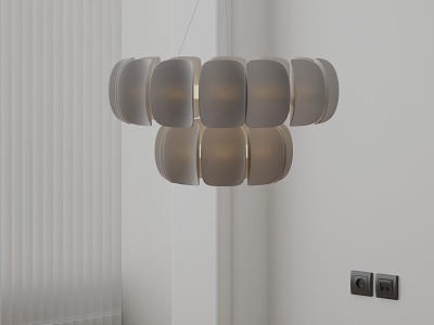 Modern chandelier 3d model