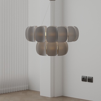 Modern chandelier 3d model