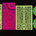 Vibrant Decorative Wall Hangings With Intricate Floral And Geometric Patterns For Home Decor