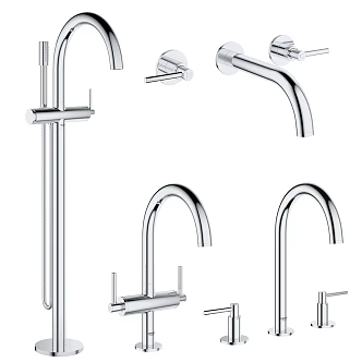 Modern faucet mixer faucet sink wall-mounted floor type 3d model
