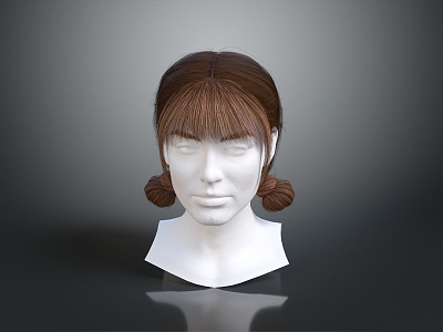 Hair Style Hair Style Short Hair Long Hair Curly Hair Figure Game Figure Game Role Realistic Figure 3d model