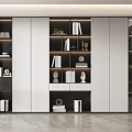 Modern bookcase 3d model