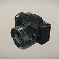 Samsung Black Digital Camera With High Quality Lens And Modern Design 3d model