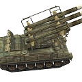 Air defense missile Soviet Union 2K12 SA6 air defense gun air defense vehicle air defense tank face number low model simple model game sub-era film and television level realism 3d model