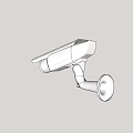 Advanced Projection Monitoring Security Camera With Wall Mounted Design And HD Surveillance