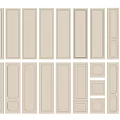 Variety Of Beige Wall Panels With Different Designs