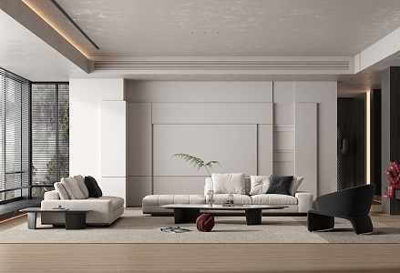 modern living room 3d model