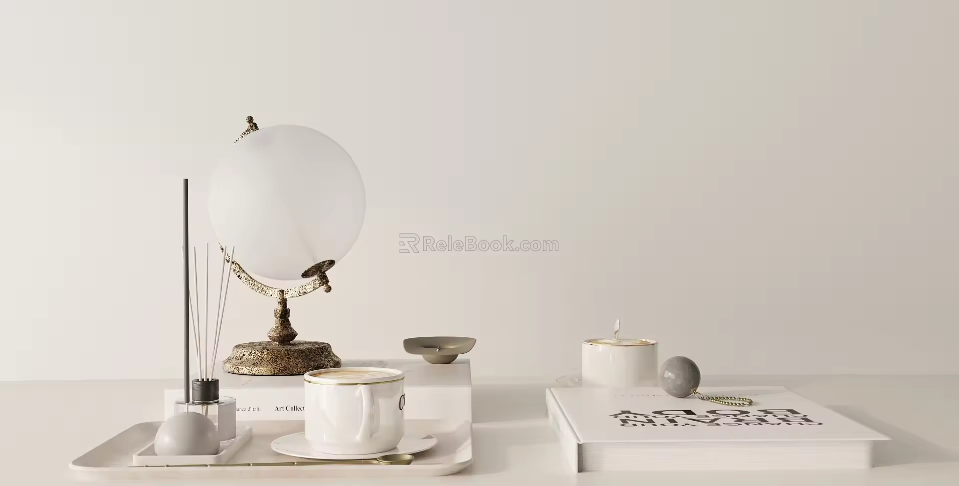 Modern ornaments combination 3d model