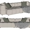 Arflex Multiplayer Sofa Modern Multiplayer Sofa 3d model