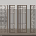 Chinese Style Room Dividers With Intricate Lattice Patterns And Modern Design