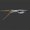 Detailed Prehistoric Pterosaur Flying Reptile Model Featuring Large Wings And Long Beak