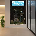 Bright Modern Sports Clothing Store Interior With Neat Sneakers Display And Stylish Mannequin Decoration