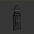 Tactical Military Style Black Bullet With Perforated Top And Warning Label