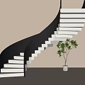 revolving staircase 3d model