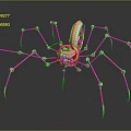 Modern machine spider robot steampunk spider robot mecha spider 3d model