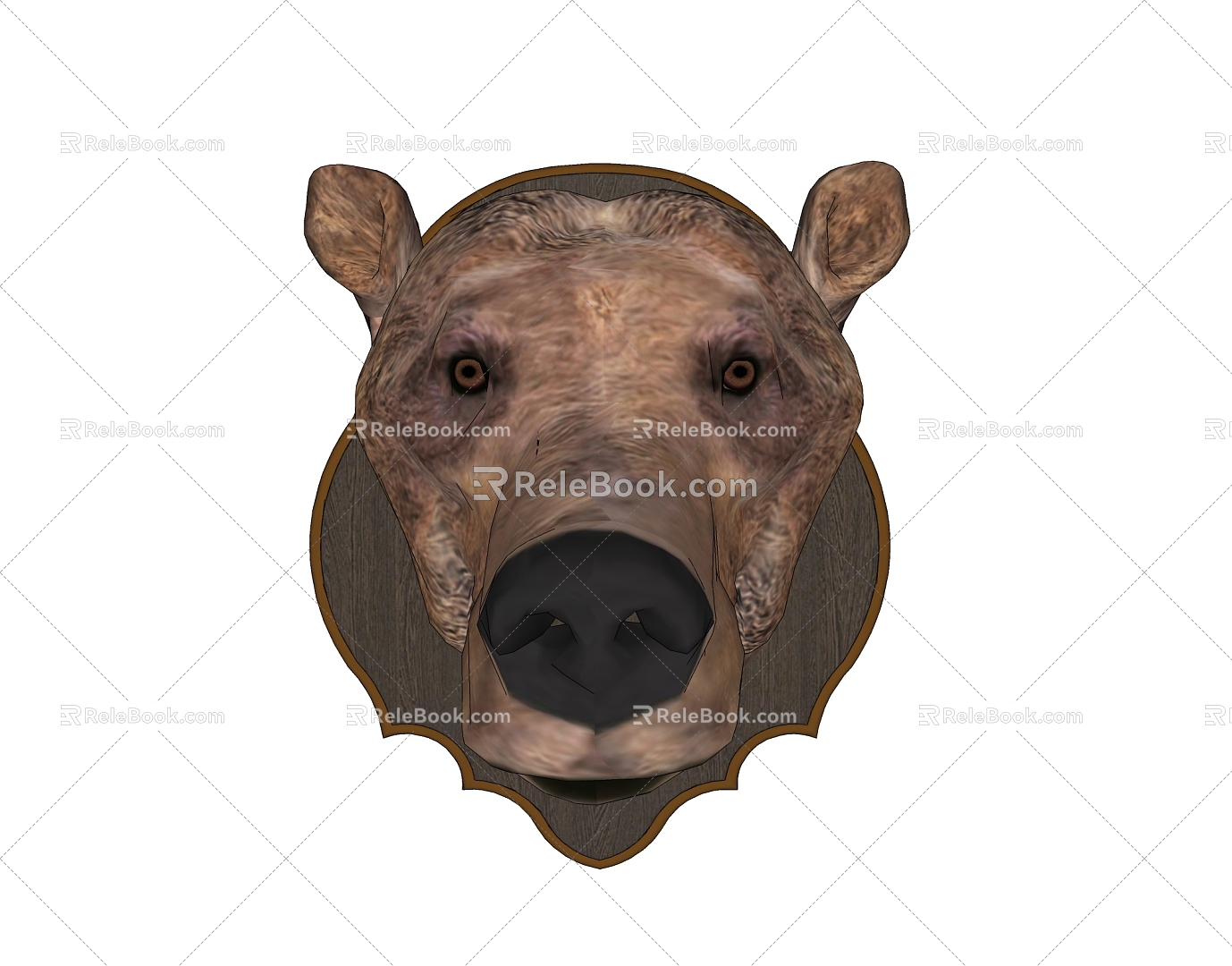 Bear Head Wall Decoration 3d model