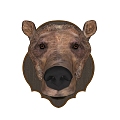 Bear Head Wall Decoration 3d model