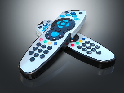 Modern remote control TV remote control audio remote control 3d model