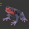 Frog Poison Frog Game Frog Reptile Cold Blooded Animal Reptile 3d model