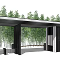 new chinese style gate 3d model