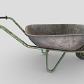 Small cart soil cart construction site small cart single-wheeled cart cart single-wheeled cart low face number low model simple model game video level super realistic 3d model