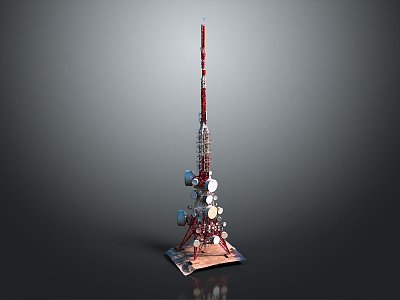 signal tower science fiction signal tower science fiction communication tower communication tower science fiction equipment science fiction facilities science fiction architecture 3d model