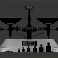 Commercial Weighing Equipment Mechanical Balance Scale With Metal Weights And Stable Platform Base