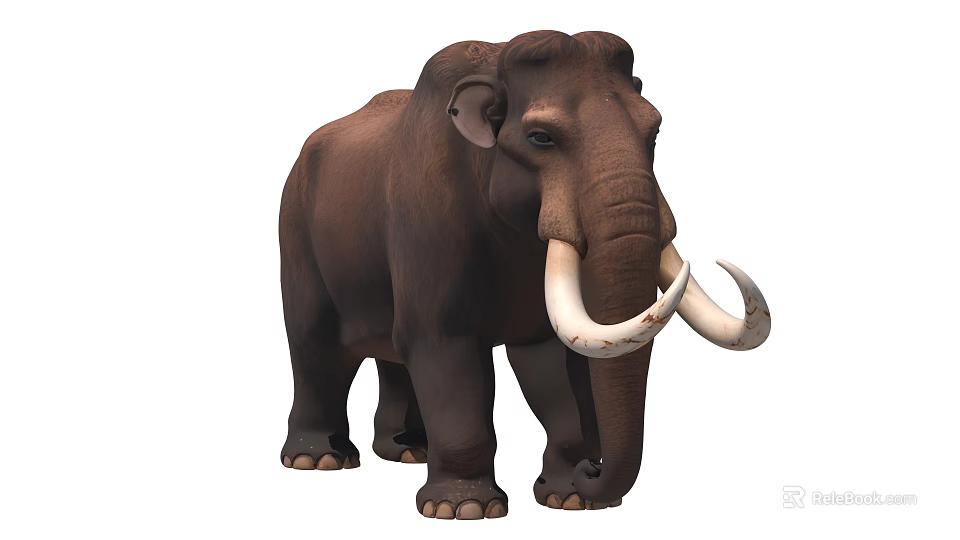 Giant Reptile With Scaly Skin And Long Tail In Natural Environment 3d model 