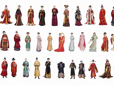 Chinese 2D Court Costume Character Photography Opera Ancient Costume Real Madrid Jacket model