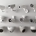 Security surveillance camera combination monitoring combination 3d model