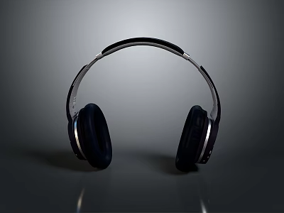 Modern Over Ear Headphones With Comfortable Ear Cups And Sleek Design 3d model