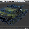 Tank KpfPz70 World of Tanks Low Face Number Low Model Simple Model Game Sub-era Film and Television Level Super Realistic High Precision 3d model