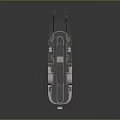 Vintage Mississippi River Steamboat Featuring Paddlewheel Design And Upper Decks