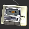 Vintage Commodore Entertainment Cassette Tape Player With Retro Buttons And Classic Design