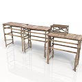 Industrial Equipment Metal Frame Folding Workbenches with Various Sizes for Workshop Use