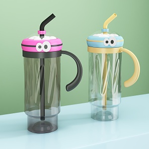 Cute water cup 3d model