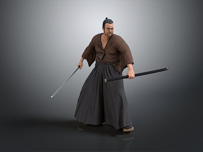 Modern Game Character Samurai Japanese Samurai Seven Samurai 3d model