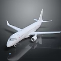 White Modern Airliner with Single Aisle Twin Engine Fuselage Wings and Tail Design