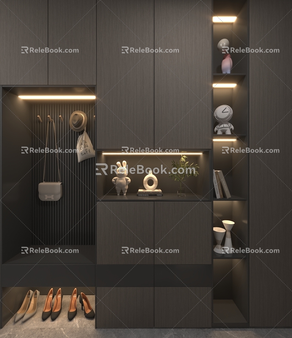 Italian Shoe Cabinet 3d model