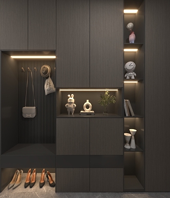 Italian Shoe Cabinet 3d model